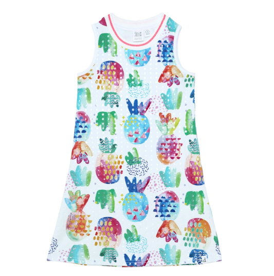 Pineapple Sleeveless Dress