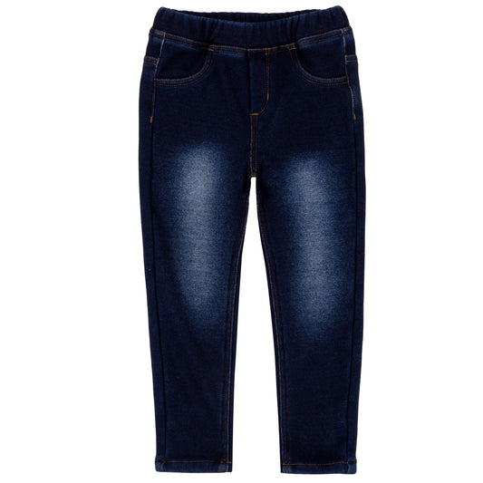 Navy Fleece Lined Jegging