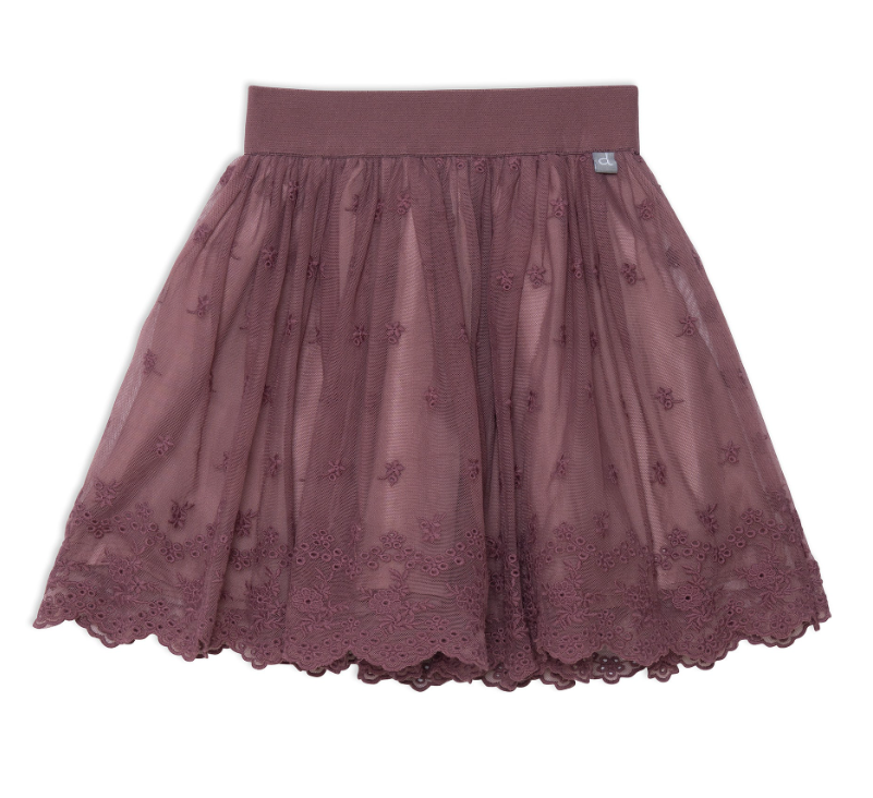 Burgundy Lace Skirt