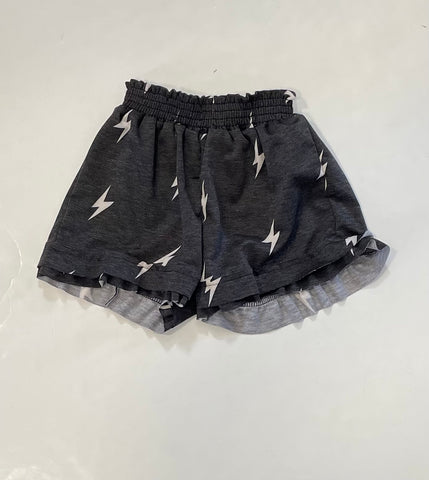 Bolt Black Ruffle Shorts