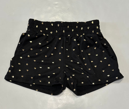 black & Gold Baby Heart Shorts
