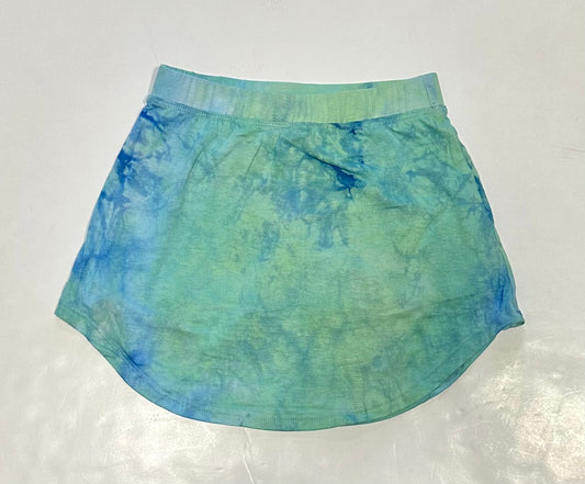 Blue & Green Tie Dye Skort