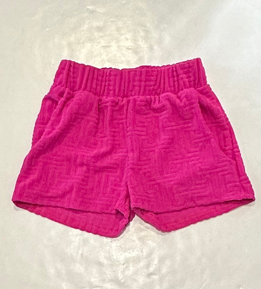 Cozy Fuchsia Geoelour Shorts