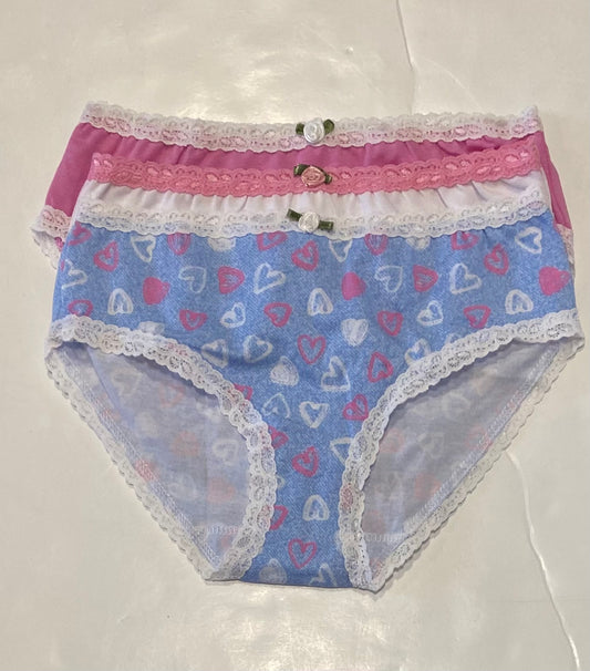 Denim Hearts 3 Undie Pack