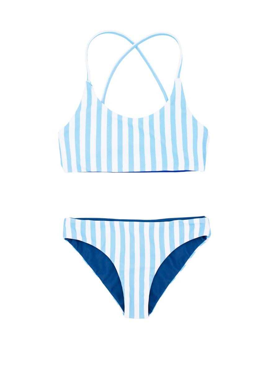 Blue and Stripes Rerersible 2PC