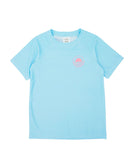 Crystal Blue Rash Guard Top