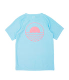 Crystal Blue Rash Guard Top