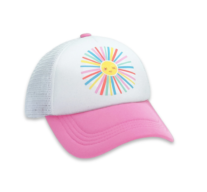 Rainbow Sun Trucker Hat