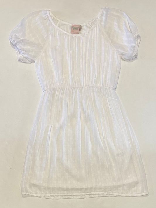 White Textured Dress