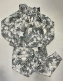 Grey/White Tie Dye Star Joggers