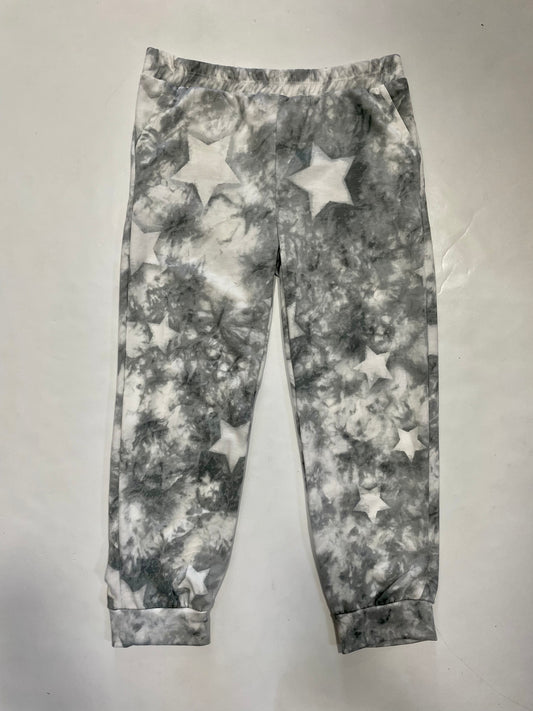 Grey/White Tie Dye Star Joggers
