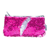 Sequin Mni Pencil Pouch Pink/Sliver