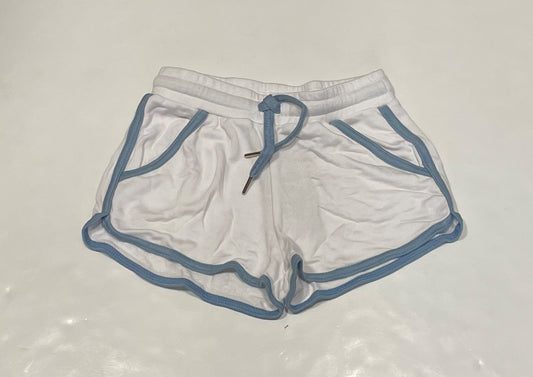 White Shorts w/Chambray Trim