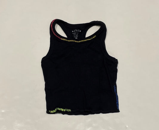 Black Tank With Stiching