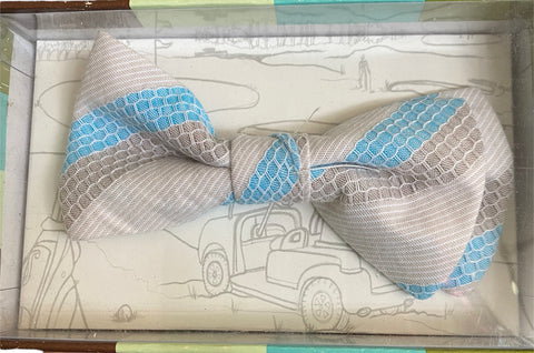 Honeycone Stripe Bow Tie