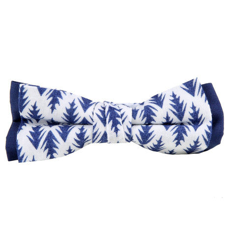 Blue Arrow Print Bow Tie