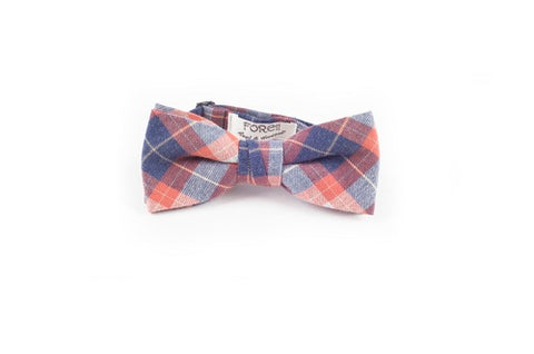 Crimson Plaid Bow Toe