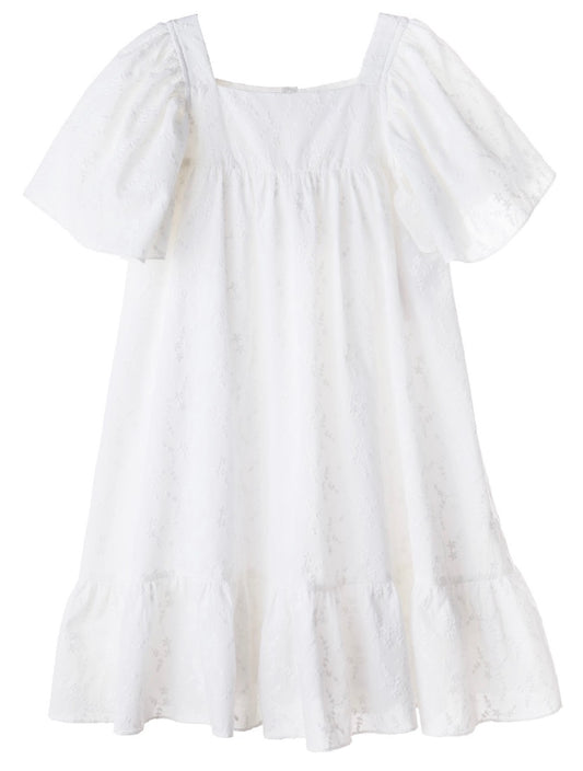 White Twirl Dress