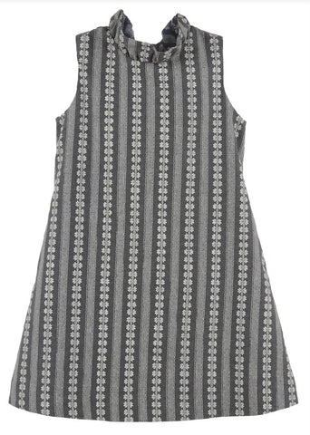 Grey Floral Print Blair Dress