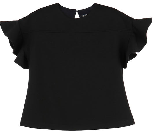 Black Ponte Blouse