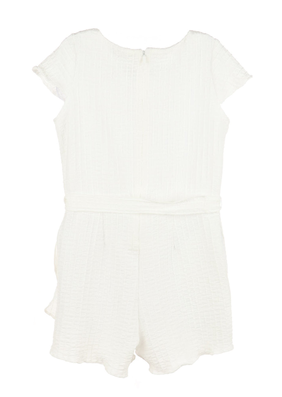 White Chelsie Romper