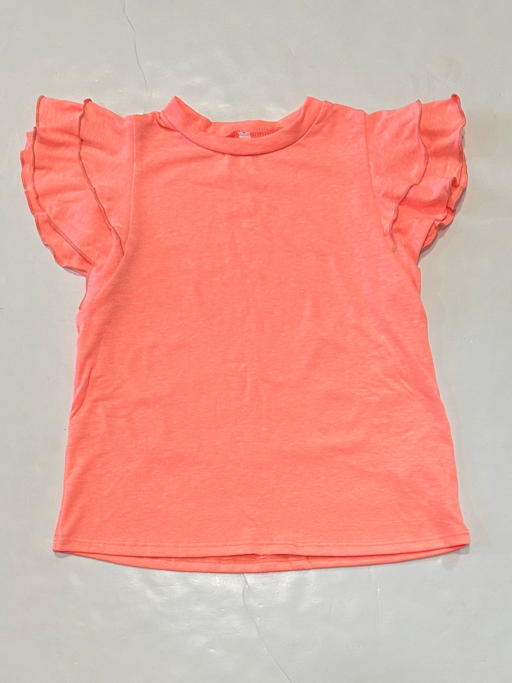 Coral Flutter Sleeve Tee
