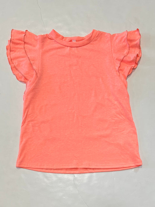 Coral Flutter Sleeve Tee
