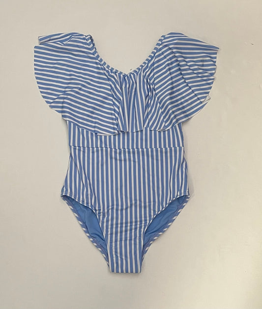 Blue Ruffle Stripe 1PC
