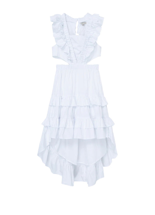 White High Low Maxie Dress