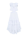 White High Low Maxie Dress