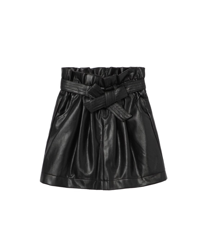 Black Leather Skirt