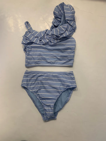 Light Blue Palm Springs 2PC Stripe