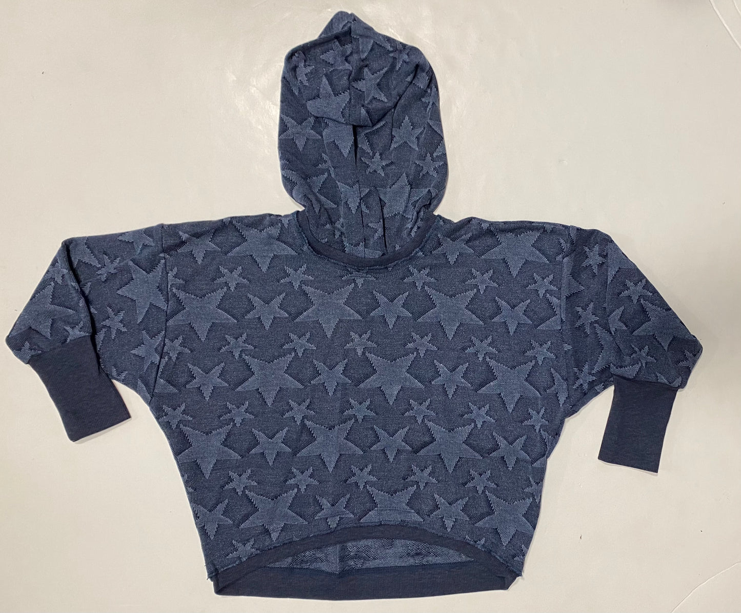 Navy All Over Star Hoodie