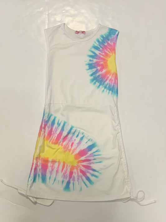 White Tie Dye Sun Dress