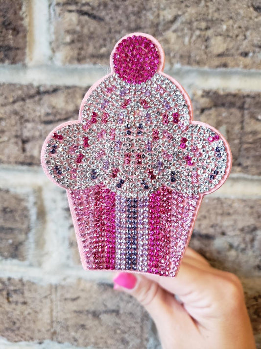 Cupcake Rhinestone Headband