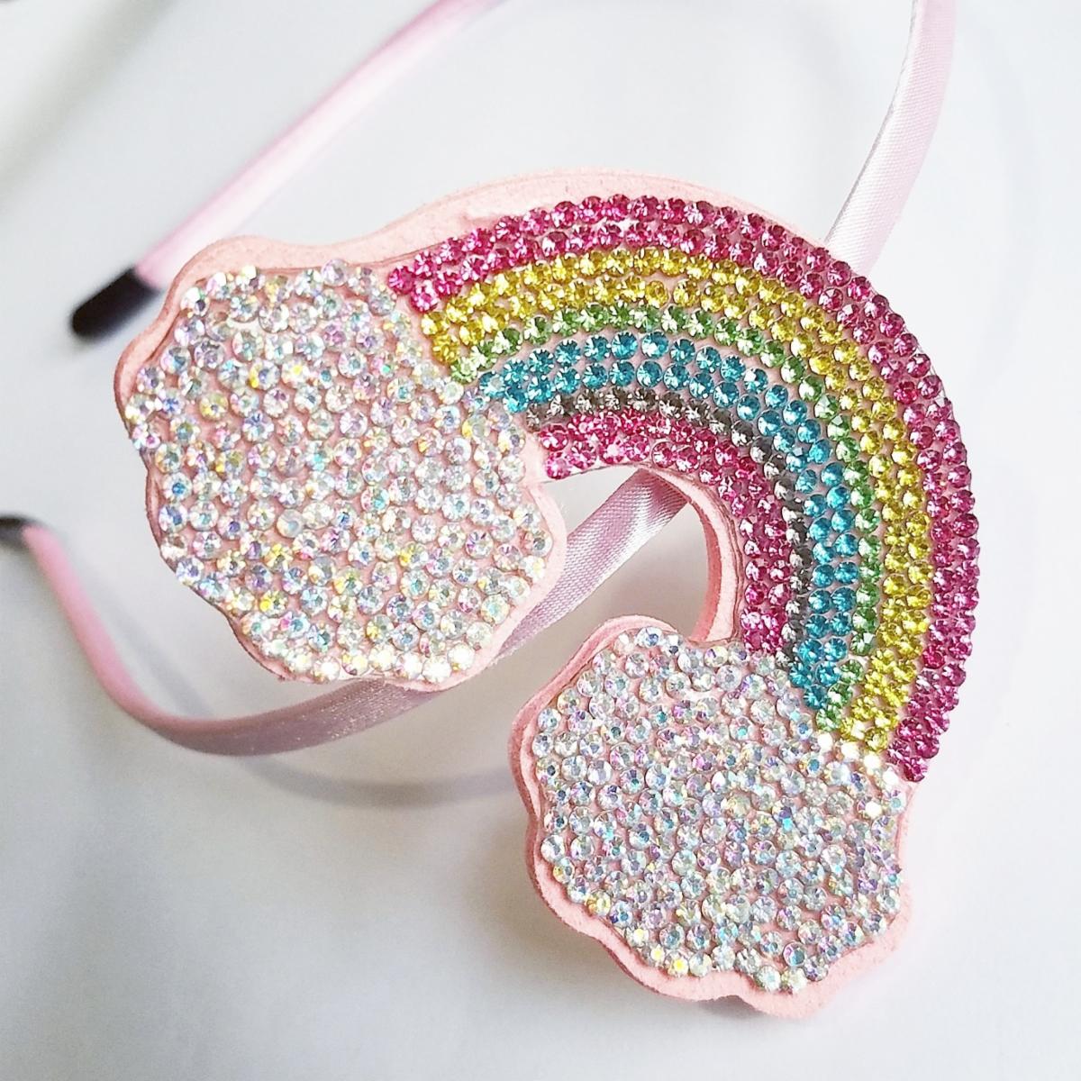 Rhinestone Rainbow Headband