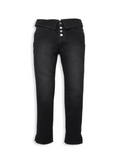 Black Skinny Mock Flip Waist
