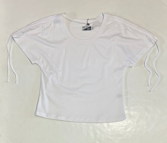 White Tie Shoulder Top