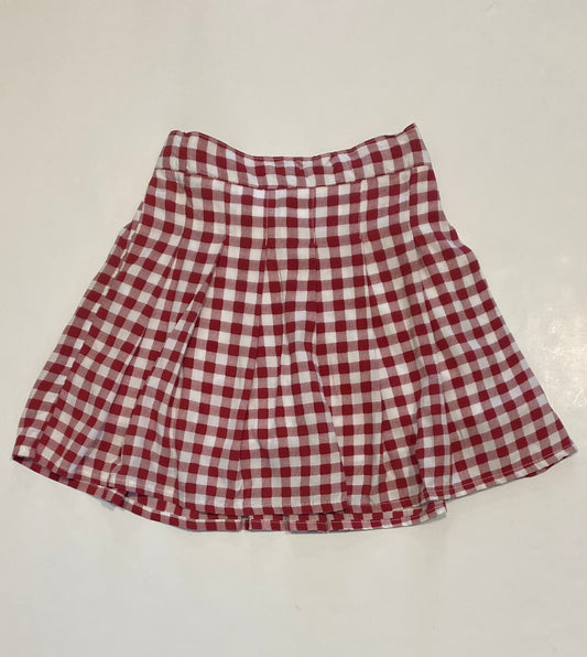 Wine Plaid Marlow Skort