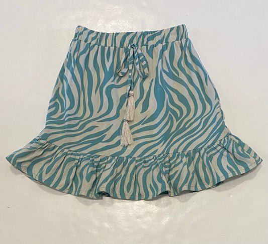 Blue Zebra Skirt