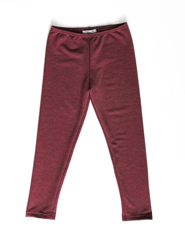 Maroon Full Length Legging