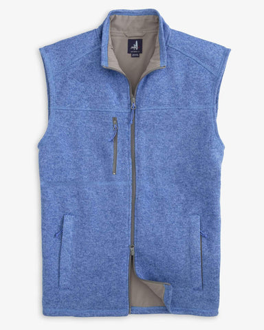 Blue Zip Front Vest