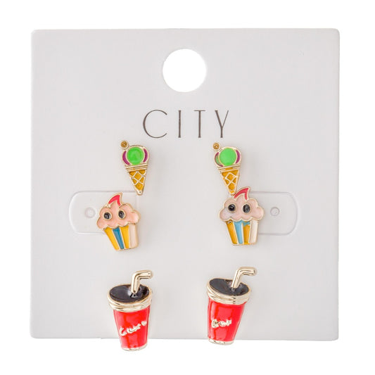 Ice Cream, Cupcakes & Soda Earrings