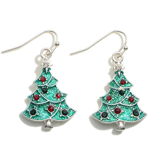 Holiday Tree Drop Earring