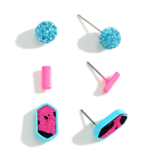 Turq Rhinestone and Animal Print