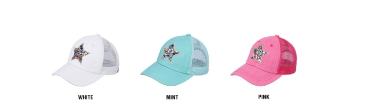 Star Stone Embellishment Cap