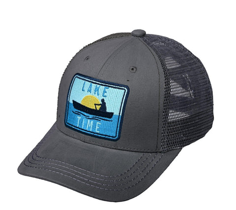 Lake Time Embr Patch Baseball Cap