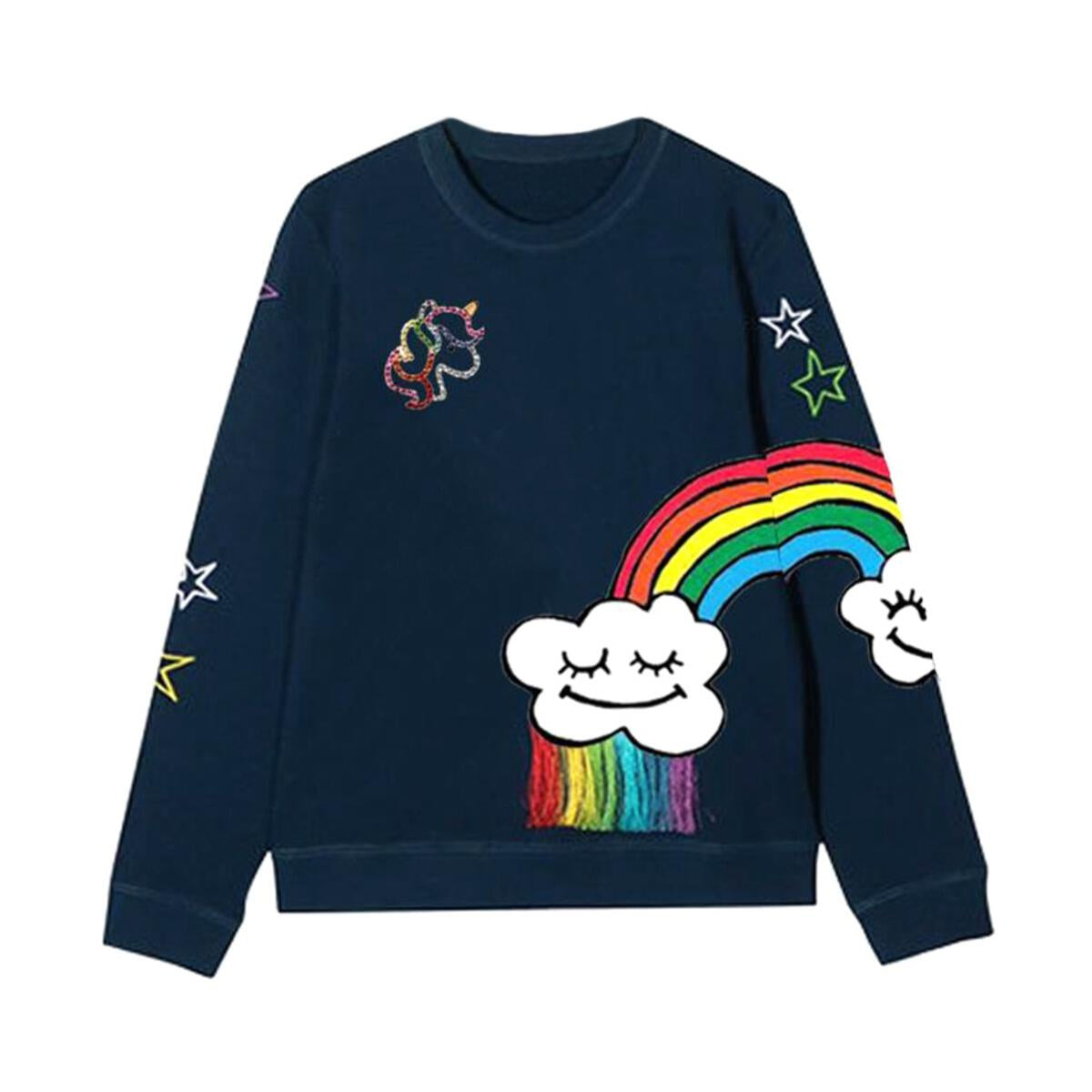 Smiley Cloud Rainbow Sweatshirt