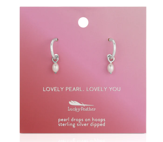Lovely You - Pearl Hoops