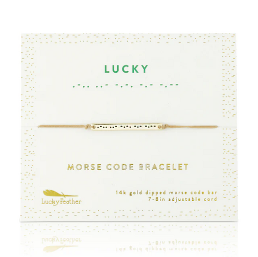 Lucky Norse Code Bar Bracelet